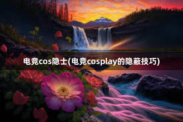 电竞cos隐士(电竞cosplay的隐蔽技巧)