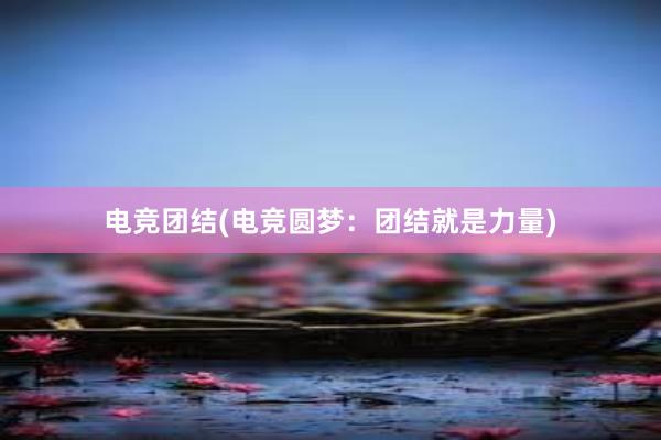 电竞团结(电竞圆梦：团结就是力量)