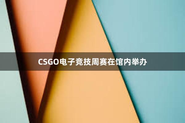 CSGO电子竞技周赛在馆内举办